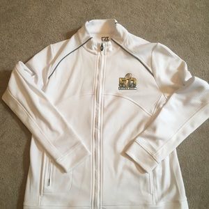 Athletic warm-up jacket from Super Bowl 50